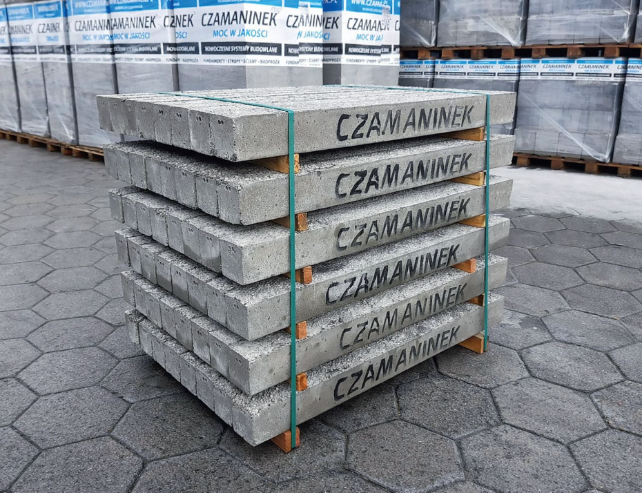 Nadproża z lekkiego betonu