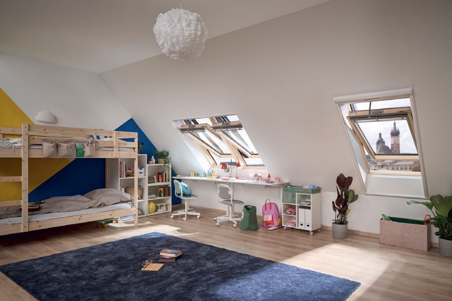 Trzyszybowe, sterowane elektrycznie okna dachowe VELUX