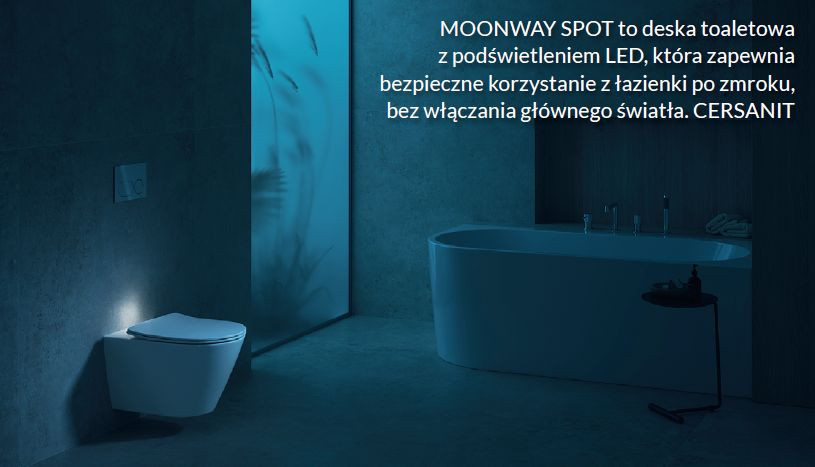 Pewny krok nocą w łazience