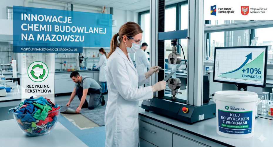 Innowacyjne produkty chemii budowlanej dzięki projektowi realizowanemu przez Grupę Pronicel S.A.