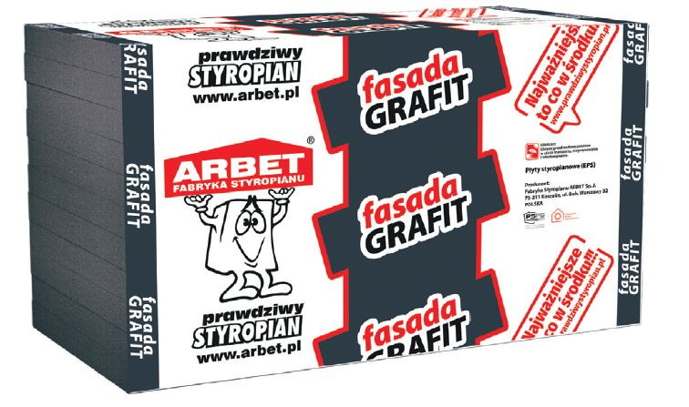FASADA GRAFIT - nowoczesny styropian fasadowy