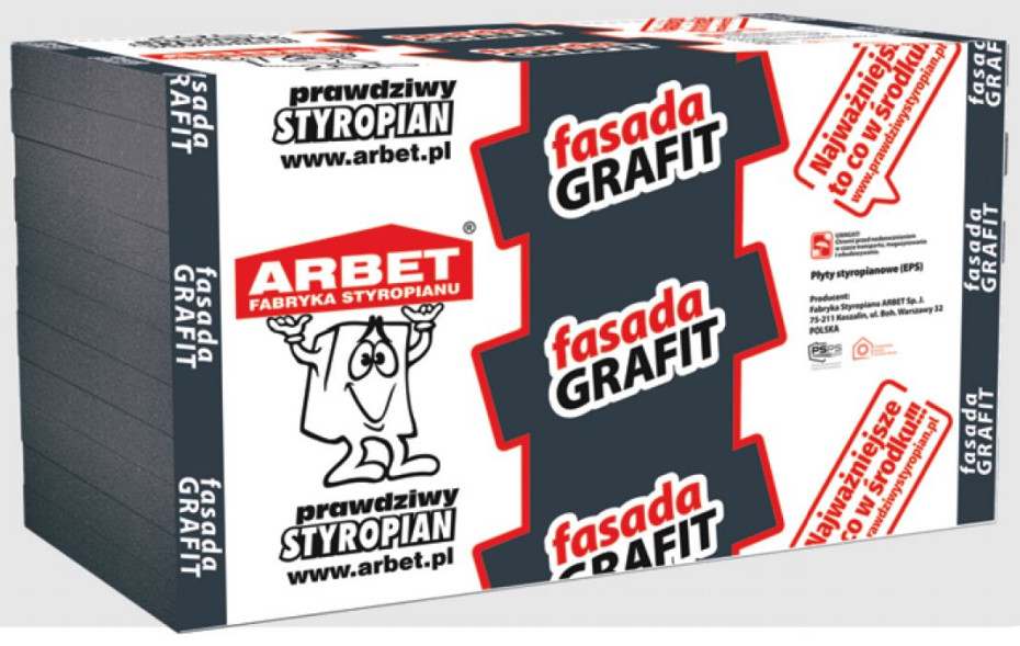 Nowoczesny styropian fasadowy Fasada Grafit