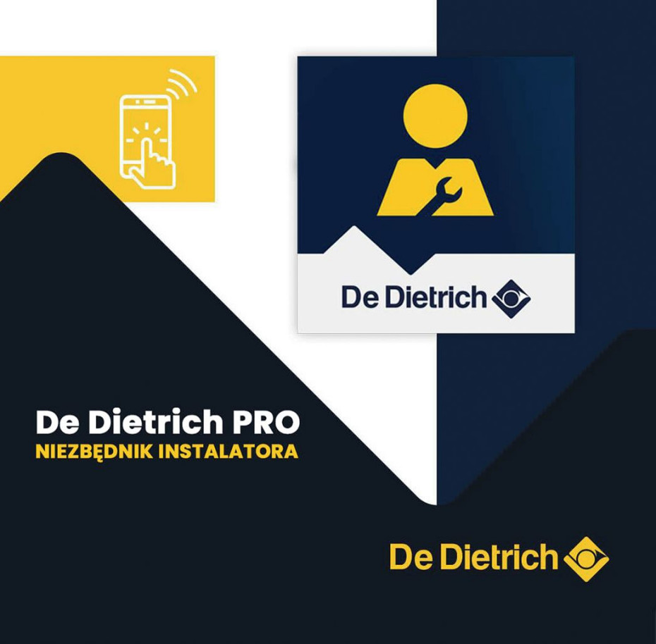 DE DIETRICH PRO - bezpłatna aplikacja mobilna dla instalatorów i serwisantów HVAC