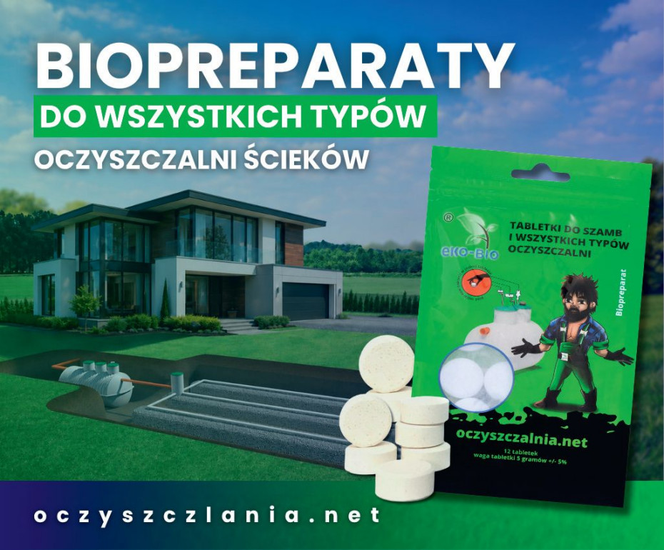Nowość w EKO-BIO: biopreparaty do oczyszczalni