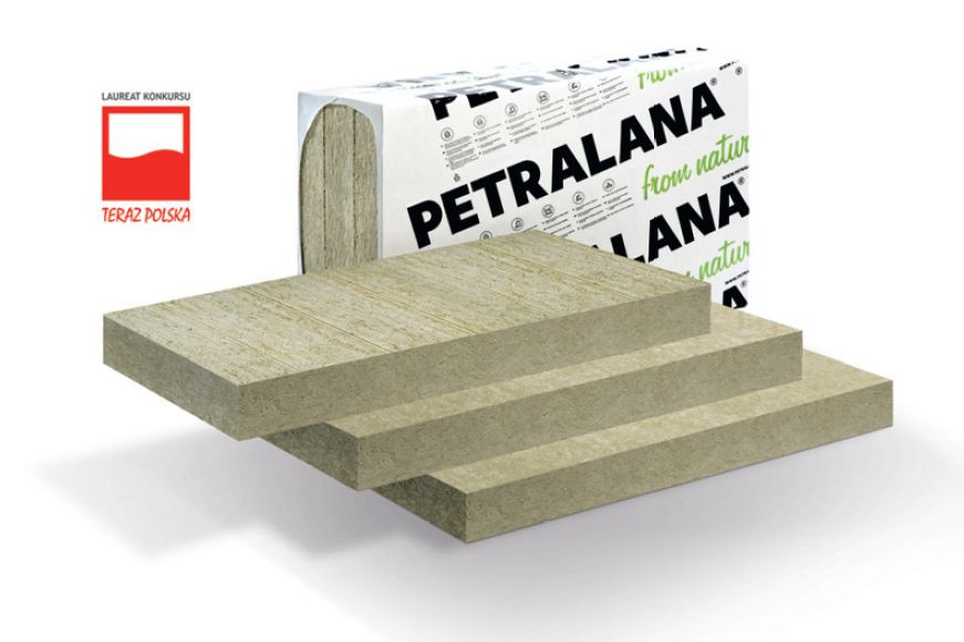 PETRAFAS-34 PLUS - płyty z wełny skalnej do izolacji termicznej, akustycznej i przeciwogniowej