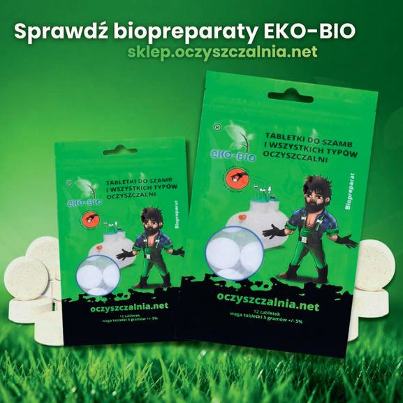 Biopreparaty do oczyszczalni ścieków