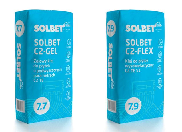 Kleje do płytek SOLBET C2-GEL 7.7 i C2-FLEX 7.9 w wymagających zastosowaniach