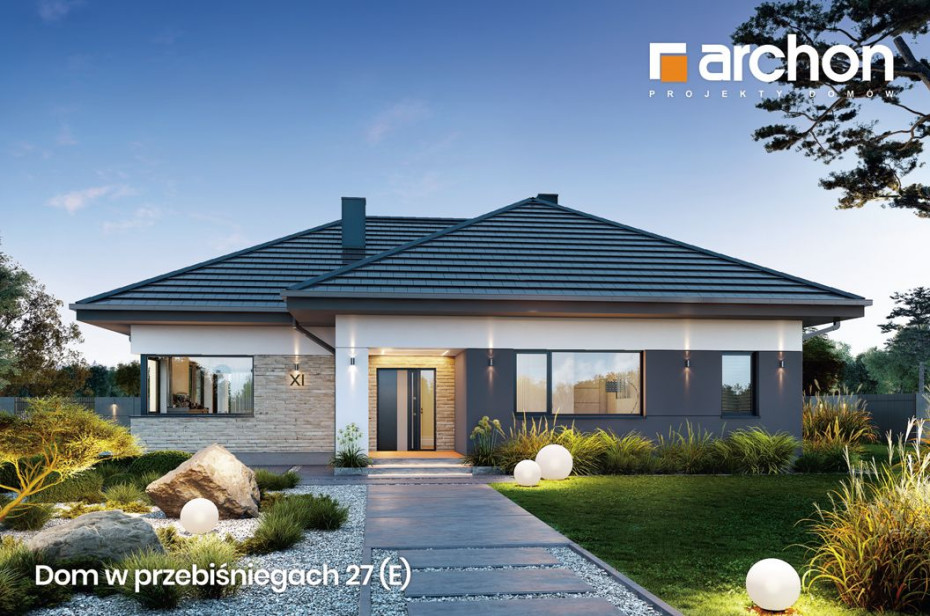 Przestronna parterówka dla rodziny z dziećmi - 136 m², salon + 4 pokoje - odkryj atuty projektu ARCHON+