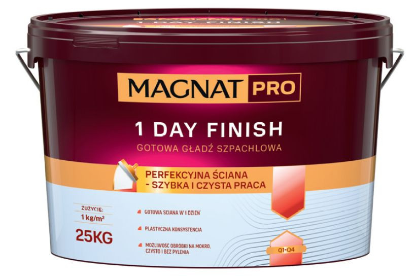 Gotowa gładź szpachlowa MAGNAT PRO 1DAY FINISH