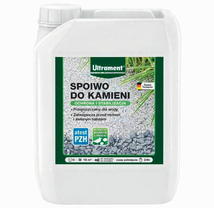Spoiwo do kamieni Ultrament - stabilizacja żwiru i grysu w podłożu